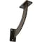 Ekena Millwork Bradford Steel Bracket, Antiqued Pale Gold 2"W x 9"D x 9"H BKTM02X09X09BRAPG - alternate 1